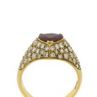 Image 3 of 18-karat gold ring with ruby ​​and diamonds | Approx. 1.00 ct.