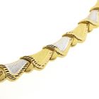 Image 4 of 22 carat bicolor gold fantasy link necklace