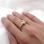 Image 8 of Golden fantasy ring with diamonds | 0.015 ct.