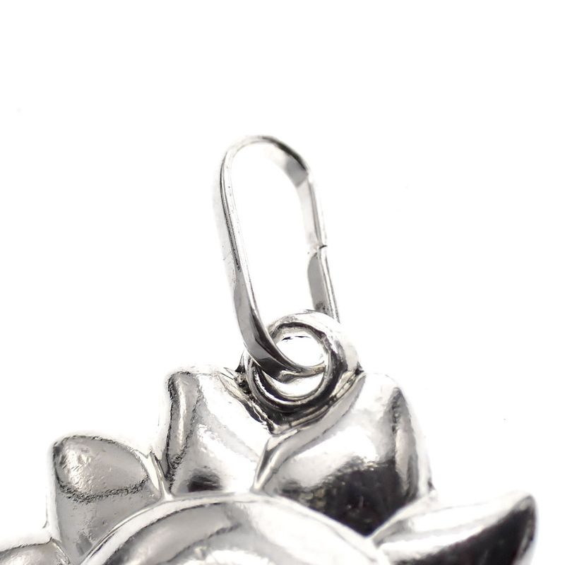 Image 3 of Silver pendant; Sunflower
