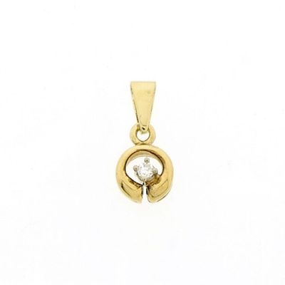 Gold pendant with diamond | 0.03 ct. Image 1 of Gold pendant with diamond | 0.03 ct.