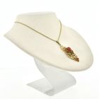 Image 6 of Antique gold pendant with blood coral