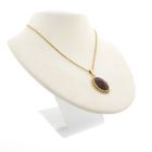 Image 4 of Vintage gold pendant with carnelian