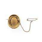 Image 4 of Gold brooch with smoky quartz and pearls