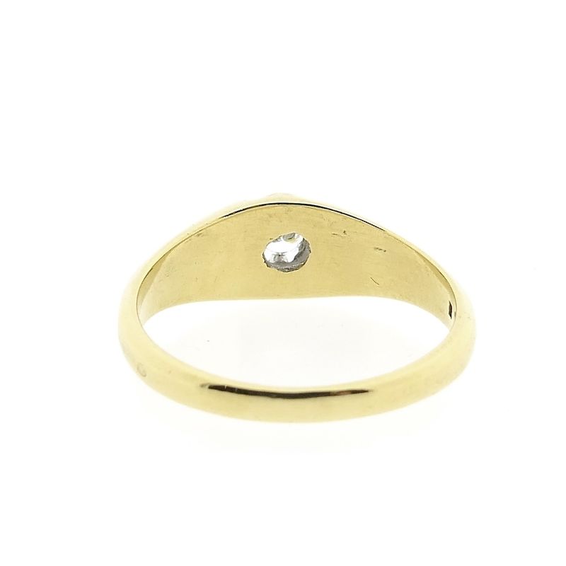 Image 4 of Gold solitaire ring with diamond | 0.16 ct.