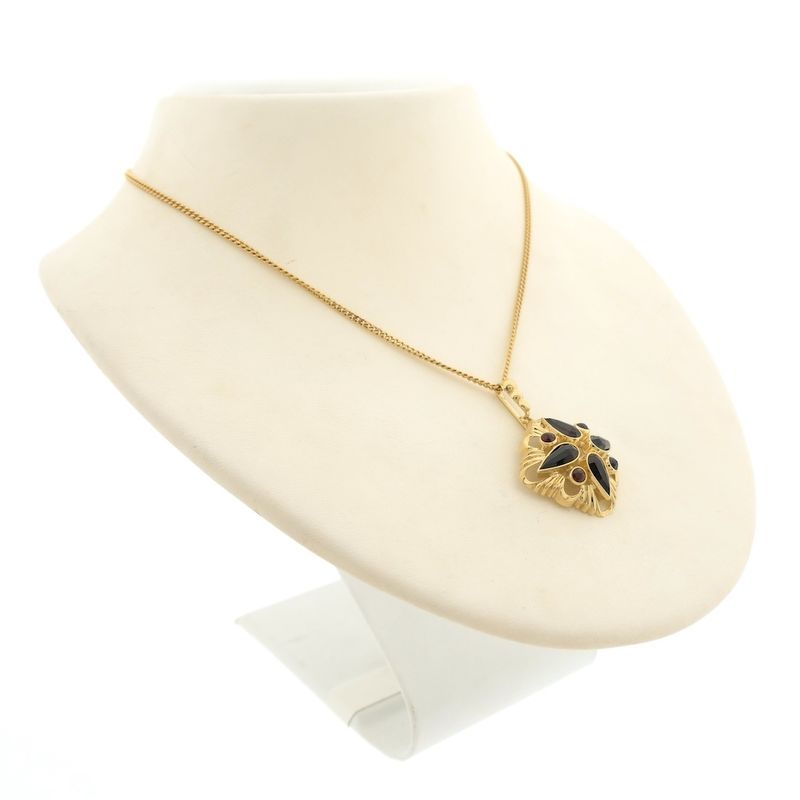 Image 6 of Vintage gold pendant with garnet