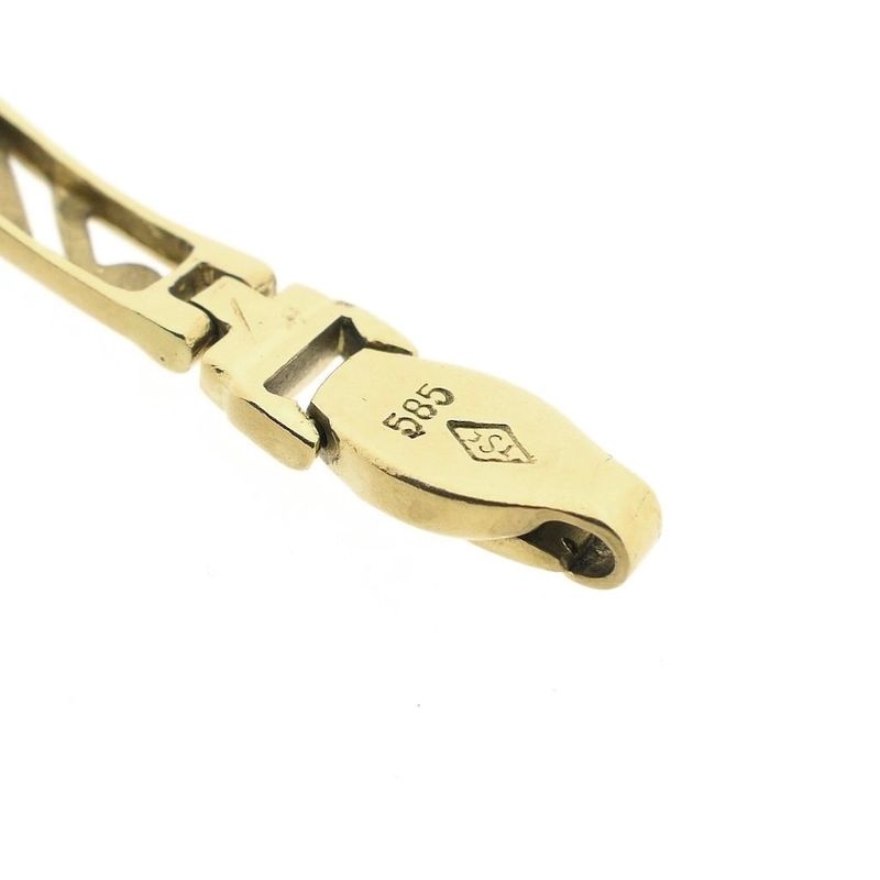 Image 5 of Gold fantasy link bracelet with zirconia