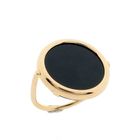 Image 1 of Rose gold ring with onyx