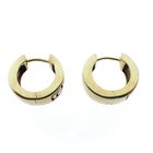 Image 7 of Gold earrings with a meandering pattern | Ø 16 mm