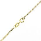 Image 6 of Gold gourmet link necklace with fixed pendant | 42 cm | Zirconia