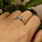 Image 11 of White gold ring with diamond | 0.15 ct.