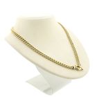 Image 3 of Two-tone gold gourmet link necklace; 46 cm | Robust
