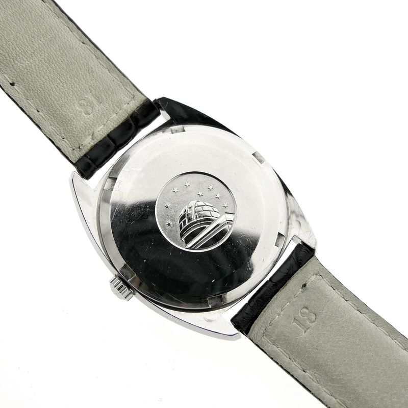 Image 7 of Omega Constellation Automatic Chronometer; Vintage horloge met 'linen' wijzerplaat