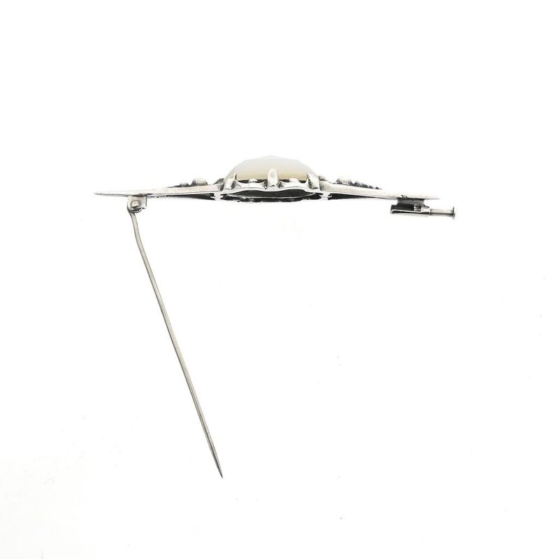 Image 5 of Silver Brooch with Moonstone