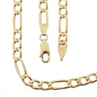 Gold Figaro link chain | 59.5 cm