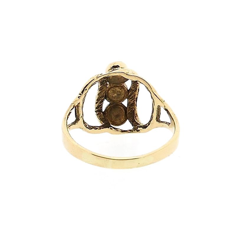 Image 4 of Gold Ring with Blood Coral