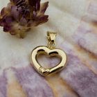 Image 2 of Gold pendant of a heart