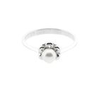 Image 3 of White Gold Ring with Cultured Pearl