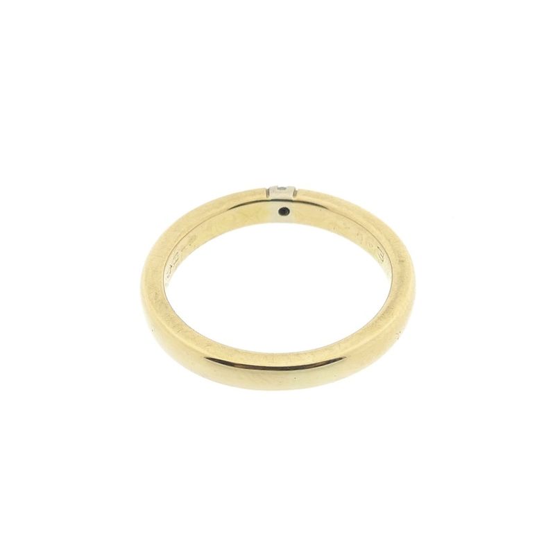 Image 6 of Gold (wedding) ring with diamond; 0.035 ct.