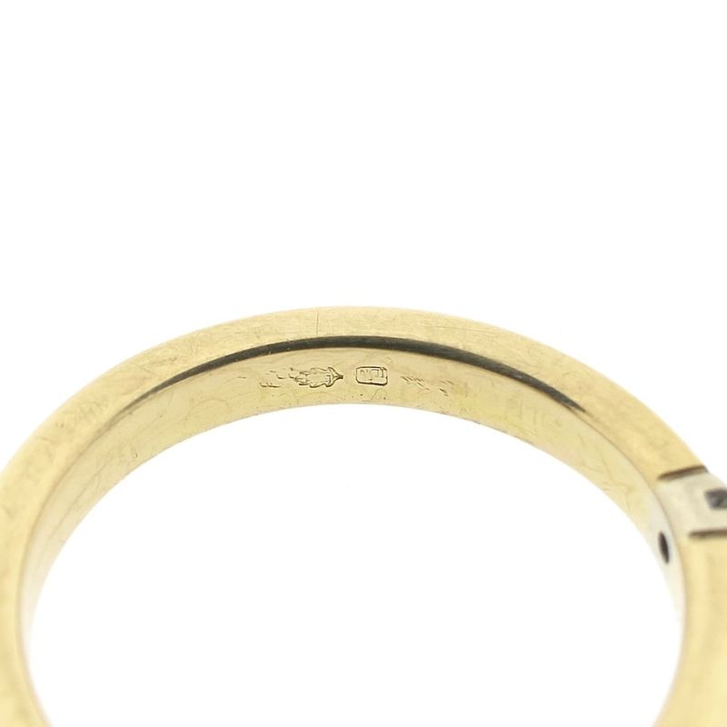 Image 9 of Gold (wedding) ring with diamond; 0.035 ct.