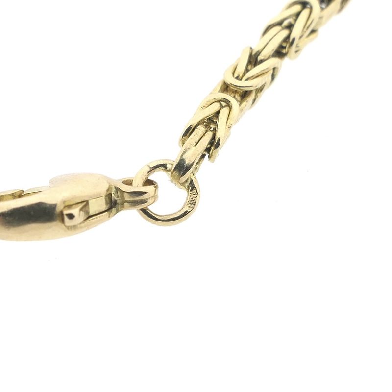 Image 6 of Gold square king's link bracelet | 23 cm
