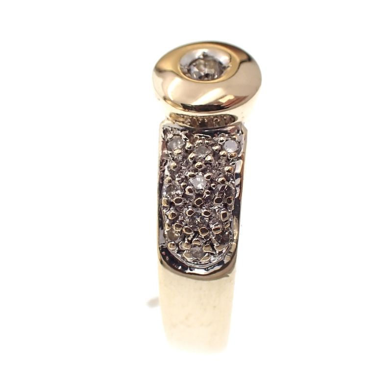 Image 6 of Gold ladies ring with diamonds; 0.35 ct.