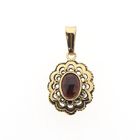 Image 1 of Vintage gold pendant with garnet