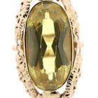 Image 10 of Rose gold butterfly ring set with beryl