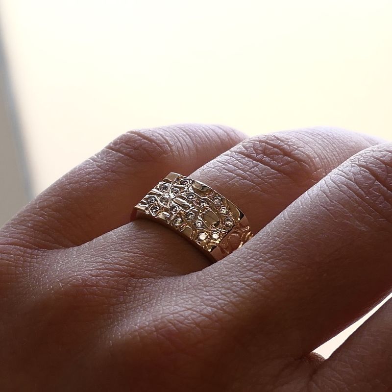 Afbeelding 7 van Roségouden ring met zirconia