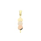 Image 1 of Tricolor gold pendant with circles