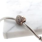 Image 2 of Pandora Moments charm; Rose gold plated; Pavé Heart