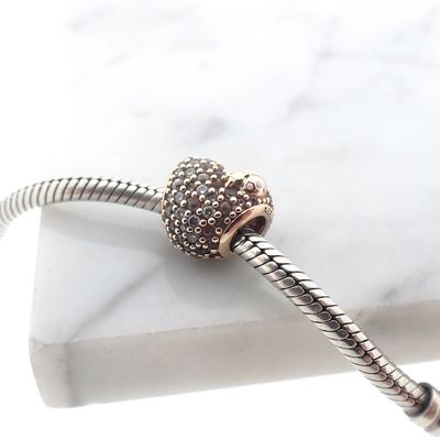 Image 2 of Pandora Moments charm; Rose gold plated; Pavé Heart