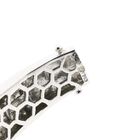 Image 7 of White gold slave bracelet with approx. 1.40 ct. diamonds; Size M