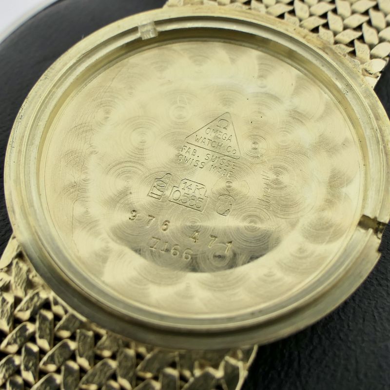 Image 11 of Omega Geneva Ref. 7166; Vintage 14k Gold Men's Watch