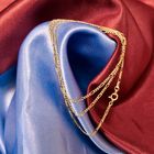 Image 2 of Gold thin Figaro link chain | 45 cm