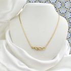 Image 2 of Gold necklace with fixed pendant