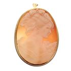 Image 1 of Antique gold brooch/pendant with cameo