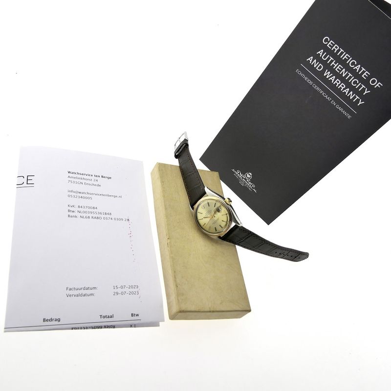 Image 14 of Rolex Datejust 6605; Vintage automatic watch from 1959