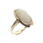 Image 1 of Gold ring with white opal