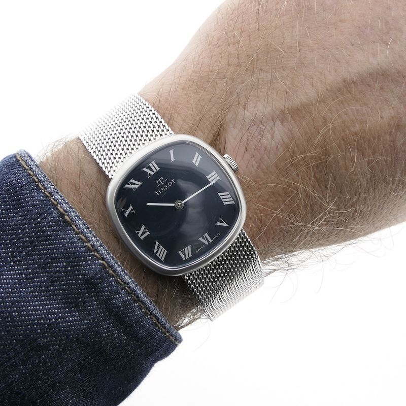 Image 13 of Tissot Vintage; 14k white gold watch