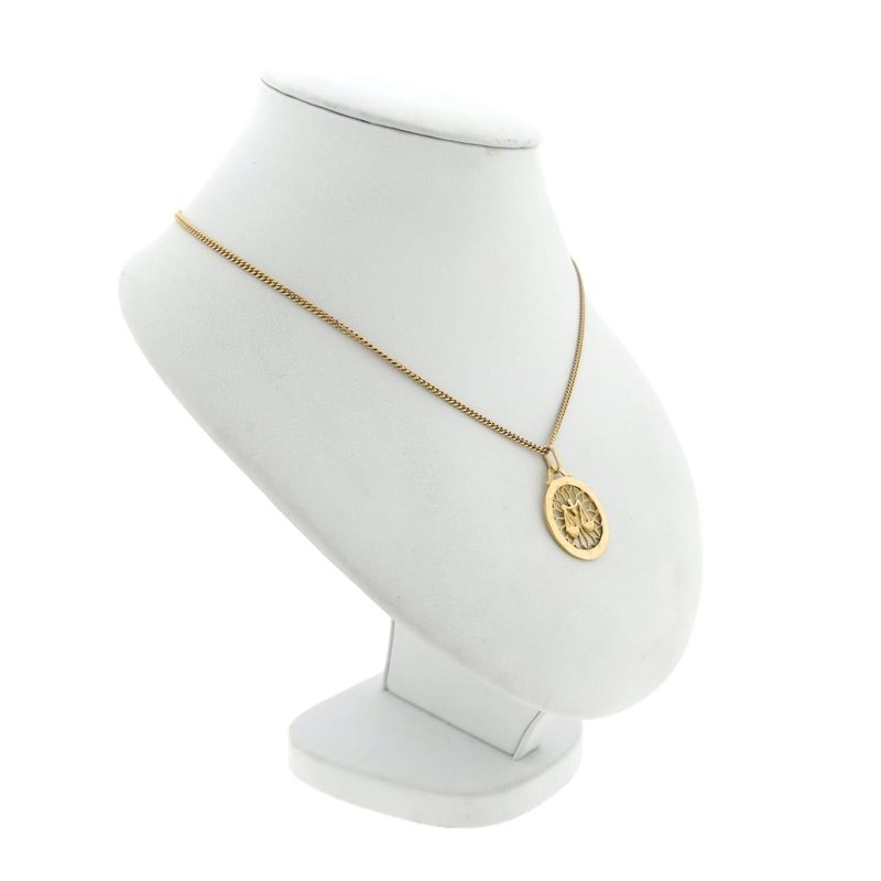 Image 6 of Gold zodiac sign pendant; Libra