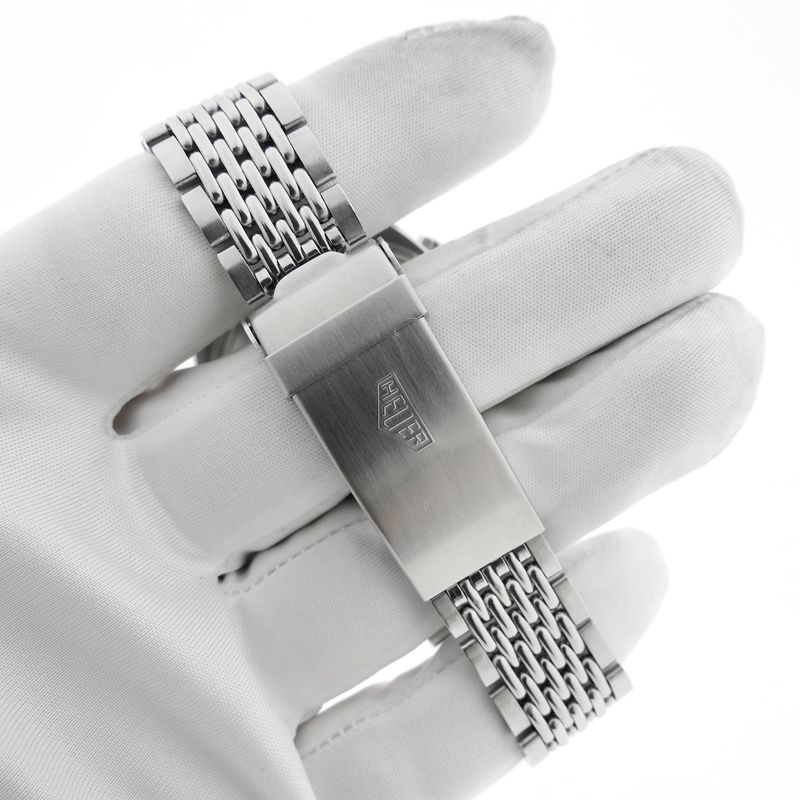 Image 9 of Heuer Autavia 1163; Vintage chronograph men's watch