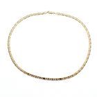 Image 5 of Yellow gold Figaro variation necklace; Men's | 51 cm