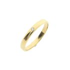 Image 1 of Gold (wedding) ring with diamond; 0.015 ct.