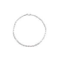White gold fantasy link bracelet | 21 cm