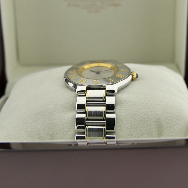 Image 18 of Cartier Must 21; Goud/stalen dames horloge
