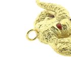 Image 3 of Gold pendant of an elephant with carnelian