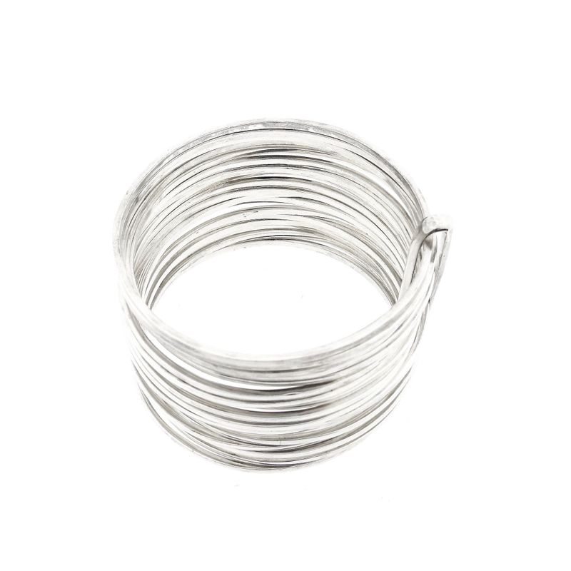 Afbeelding 7 van Vintage zilveren ringenarmband; Ø 69,8 mm 