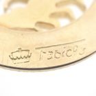 Image 7 of Fabiola gold zodiac sign pendant; Scorpio.