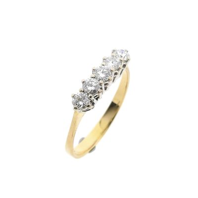 Image 1 of Gold Ring with Diamonds; 0.55 ct.